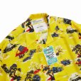 画像2: DAIRIKU/"Cliff" Aloha Shirt（Yellow）［アロハシャツ-24春夏］ (2)