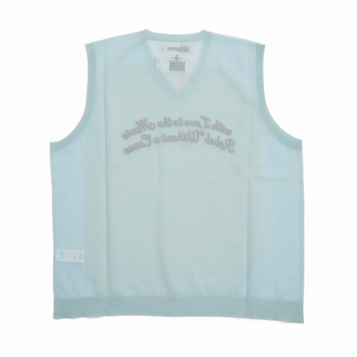 他の写真2: DAIRIKU/"Letter" Skeleton Knit Vest（Skeleton Light Blue）［スケルトンベスト-24春夏］