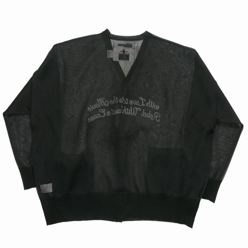 他の写真2: 【30%OFF】DAIRIKU/"Letter" Skeleton Cardigan（Skeleton Black）［スケルトンカーディガン-24春夏］