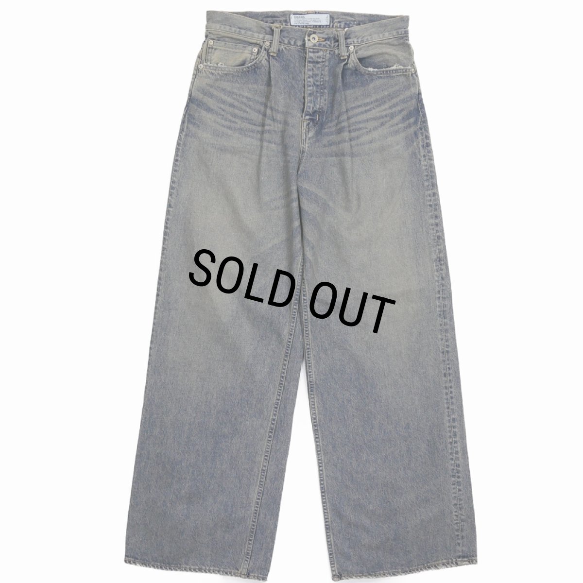 画像1: DAIRIKU/"Wide" Denim Pants（Indigo）［"ワイド"デニムパンツ-24春夏］ (1)
