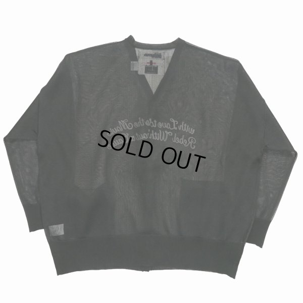 画像2: 【30%OFF】DAIRIKU/"Letter" Skeleton Cardigan（Skeleton Black）［スケルトンカーディガン-24春夏］