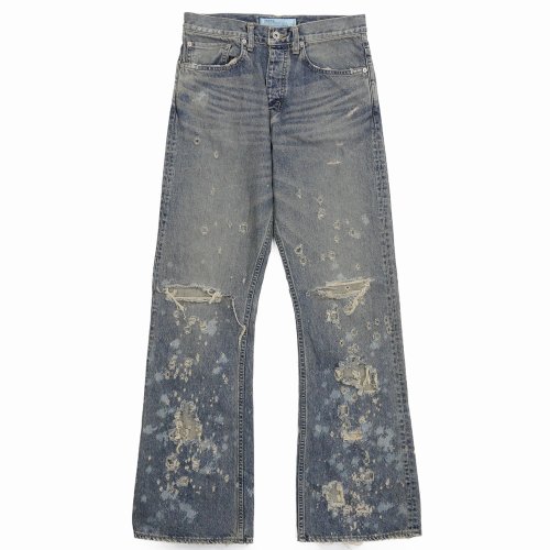 他の写真1: DAIRIKU/"Damage" Flare Denim Pants（Indigo） 【30%OFF】［"ダメージ"フレアデニムパンツ-24春夏］
