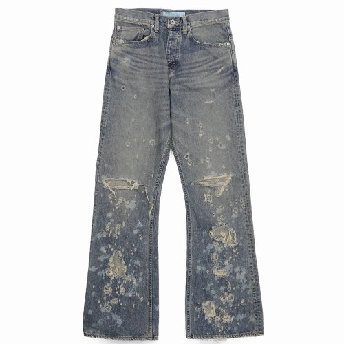 他の写真1: DAIRIKU/"Damage" Flare Denim Pants（Indigo）［"ダメージ"フレアデニムパンツ-24春夏］