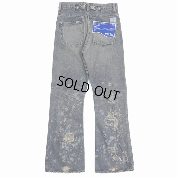 画像2: DAIRIKU/"Damage" Flare Denim Pants（Indigo） 【30%OFF】［"ダメージ"フレアデニムパンツ-24春夏］
