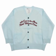 画像1: DAIRIKU/"Letter" Skeleton Cardigan（Skeleton Light Blue）［スケルトンカーディガン-24春夏］ (1)