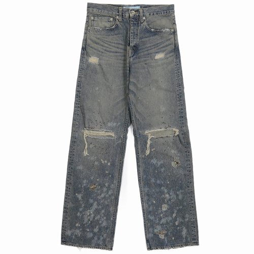 他の写真1: DAIRIKU/"Damage" Straight Denim Pants（Indigo） 【30%OFF】［"ダメージ"ストレートデニムパンツ-24春夏］