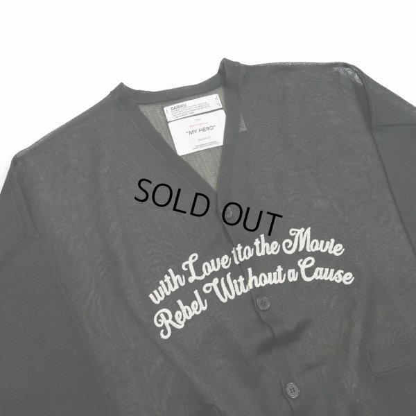 画像3: 【30%OFF】DAIRIKU/"Letter" Skeleton Cardigan（Skeleton Black）［スケルトンカーディガン-24春夏］