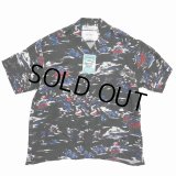 DAIRIKU/"Cliff" Aloha Shirt（Black）［アロハシャツ-24春夏］