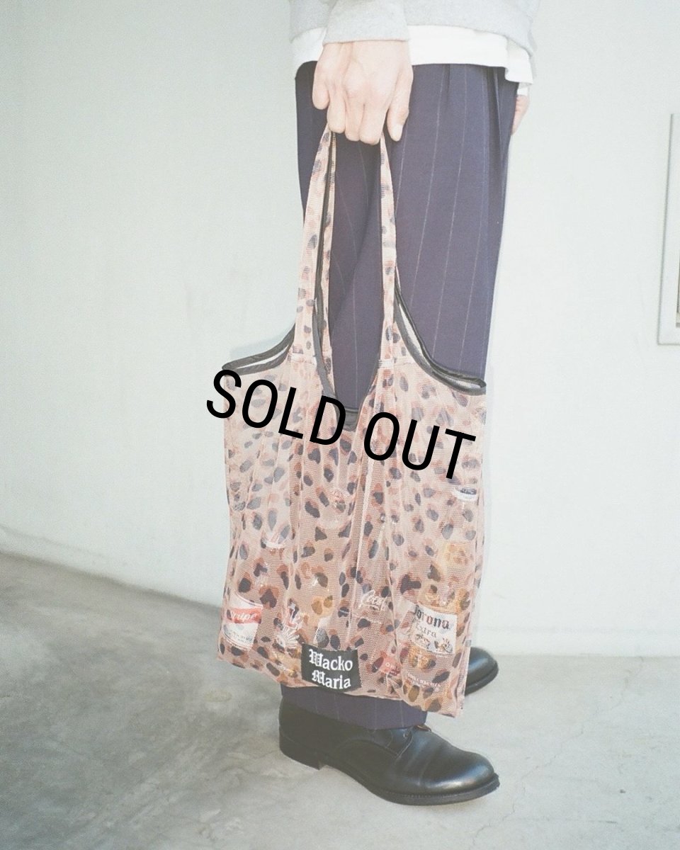 画像3: WACKO MARIA/SPEAK EASY / MESH PACKABLE TOTE BAG（LEOPARD）［メッシュパッカブルトートバッグ-24春夏］ (3)