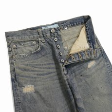 画像4: DAIRIKU/"Damage" Straight Denim Pants（Indigo） 【30%OFF】［"ダメージ"ストレートデニムパンツ-24春夏］ (4)