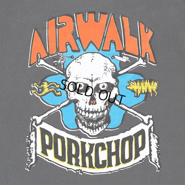 画像4: PORKCHOP/AP SKELETON TEE（×AIRWALK CLASSICS）（ASH BLACK）［プリントT-24春夏］