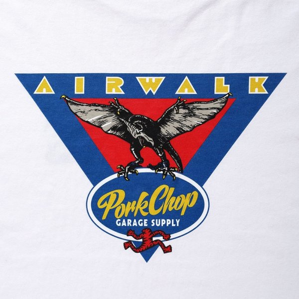 画像4: PORKCHOP/AP TRIANGLE TEE（×AIRWALK CLASSICS）（WHITE）［プリントT-24春夏］