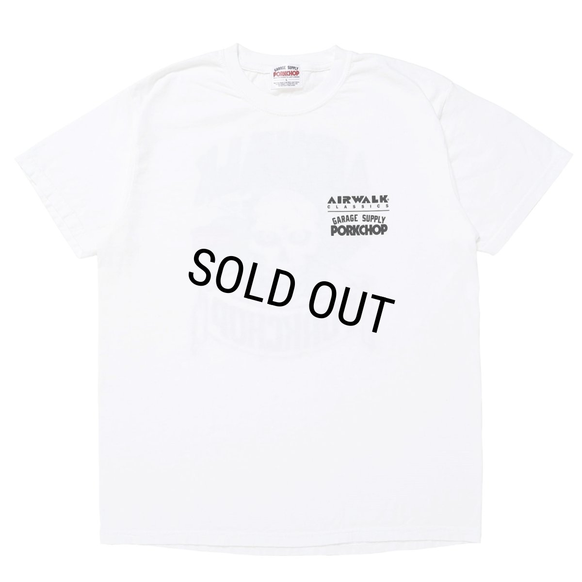 画像2: PORKCHOP/AP OLLIEMAN TEE（×AIRWALK CLASSICS）（WHITE）［プリントT-24春夏］ (2)