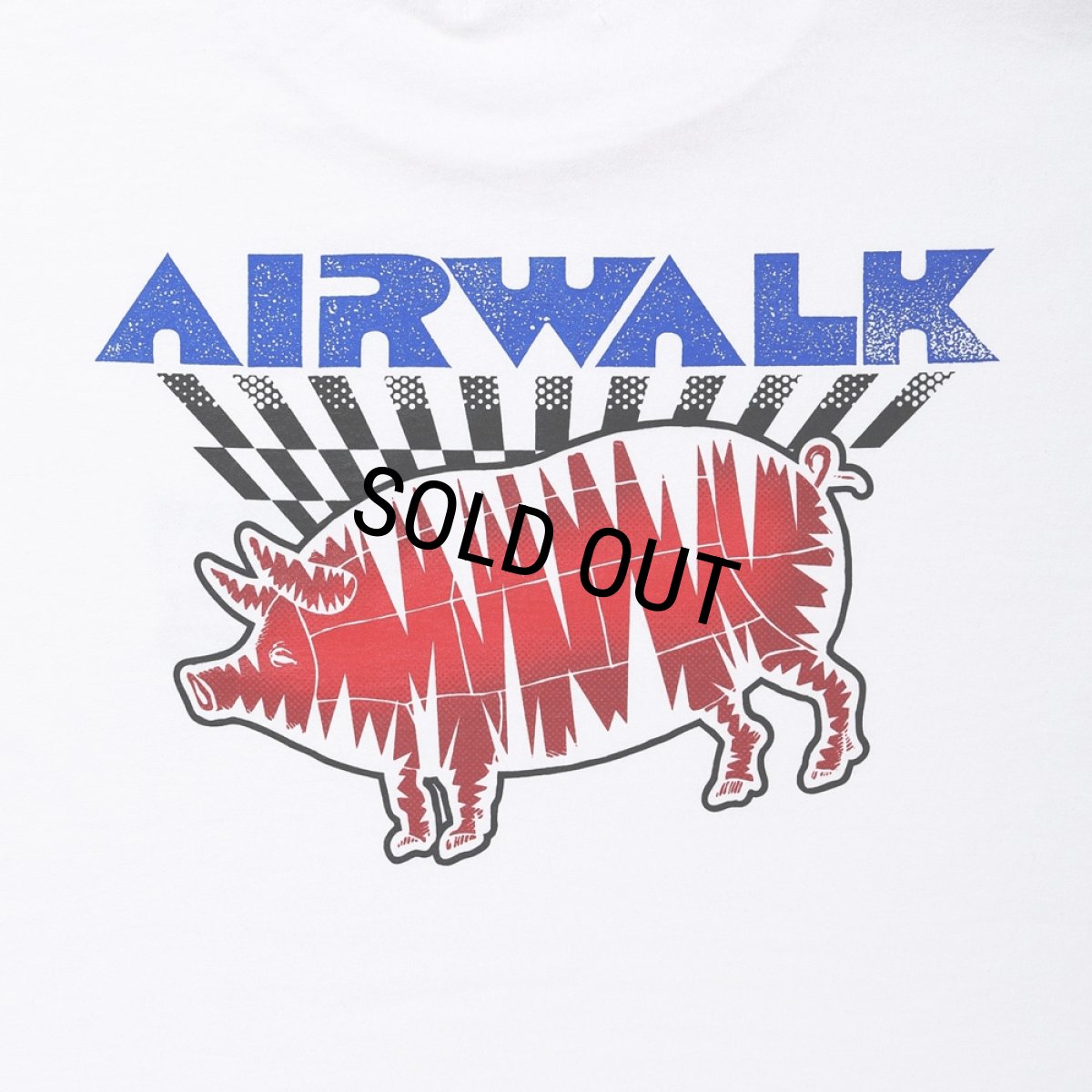 画像4: PORKCHOP/AIR PORK TEE（×AIRWALK CLASSICS）（WHITE）［プリントT-24春夏］ (4)