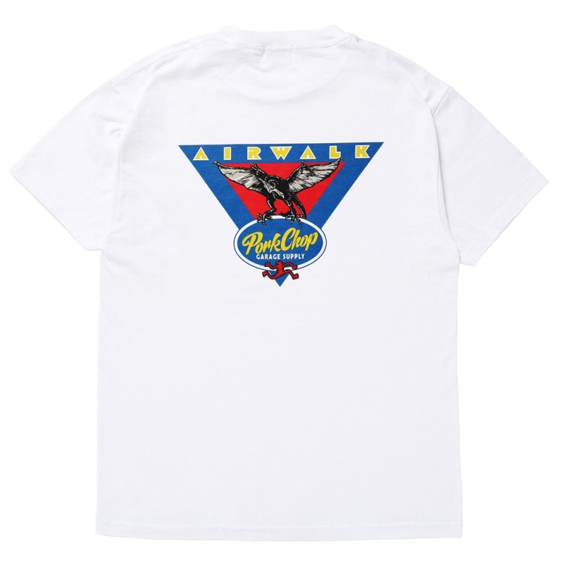 画像2: PORKCHOP/AP TRIANGLE TEE（×AIRWALK CLASSICS）（WHITE）［プリントT-24春夏］
