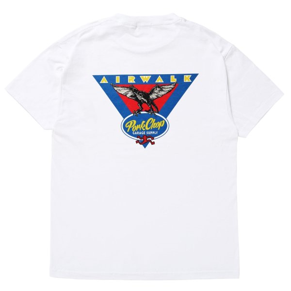 画像1: PORKCHOP/AP TRIANGLE TEE（×AIRWALK CLASSICS）（WHITE）［プリントT-24春夏］