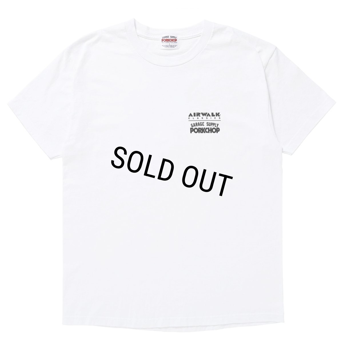画像2: PORKCHOP/AP TRIANGLE TEE（×AIRWALK CLASSICS）（WHITE）［プリントT-24春夏］ (2)