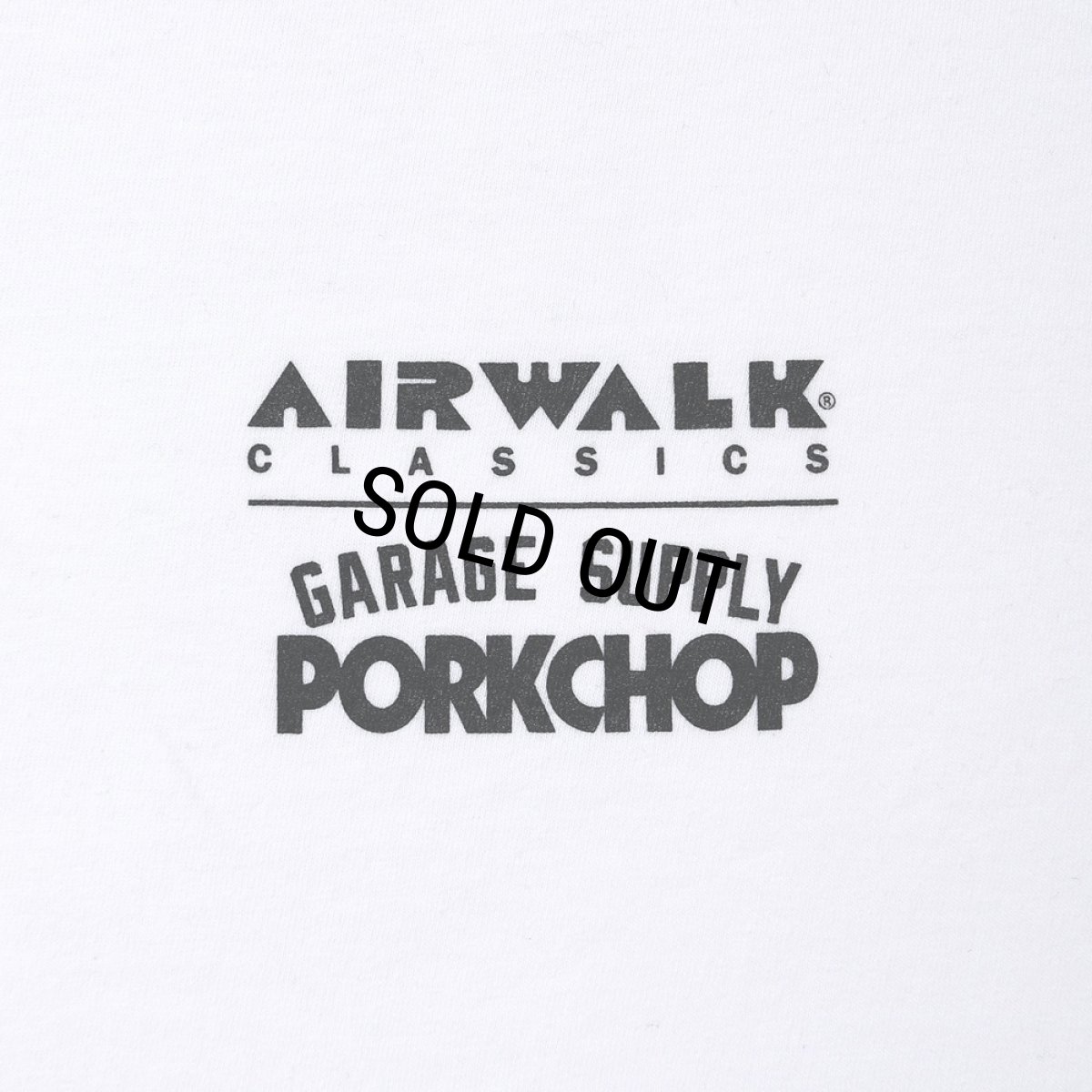 画像3: PORKCHOP/AP TRIANGLE TEE（×AIRWALK CLASSICS）（WHITE）［プリントT-24春夏］ (3)