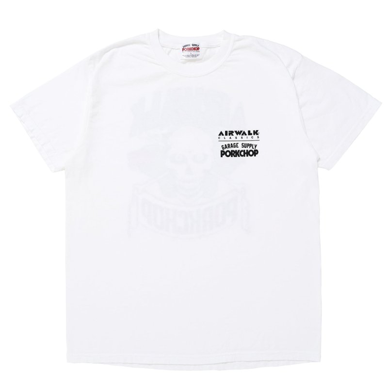 画像1: PORKCHOP/AP OLLIEMAN TEE（×AIRWALK CLASSICS）（WHITE）［プリントT-24春夏］