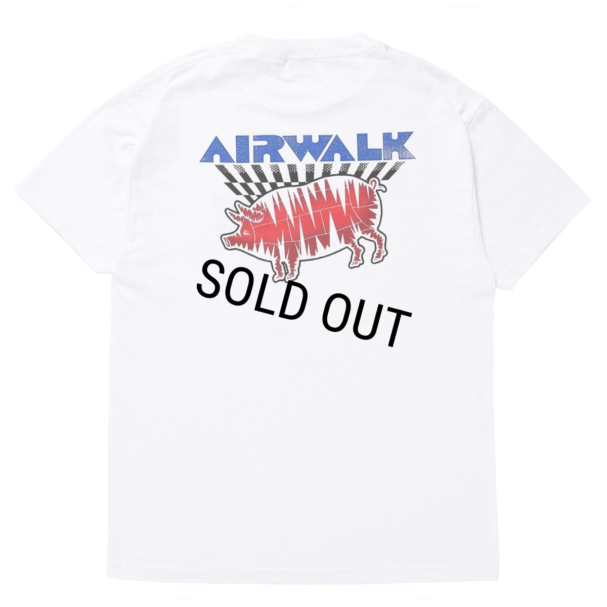 画像1: PORKCHOP/AIR PORK TEE（×AIRWALK CLASSICS）（WHITE）［プリントT-24春夏］ (1)