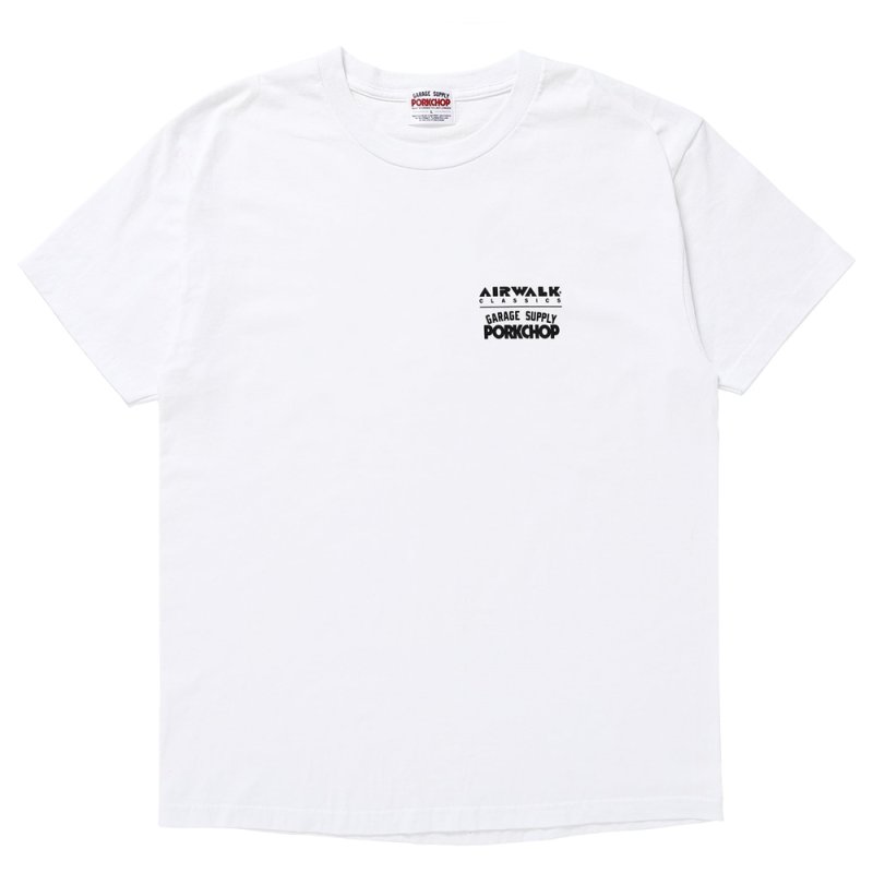 画像1: PORKCHOP/AP TRIANGLE TEE（×AIRWALK CLASSICS）（WHITE）［プリントT-24春夏］