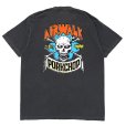 画像1: PORKCHOP/AP SKELETON TEE（×AIRWALK CLASSICS）（ASH BLACK）［プリントT-24春夏］ (1)