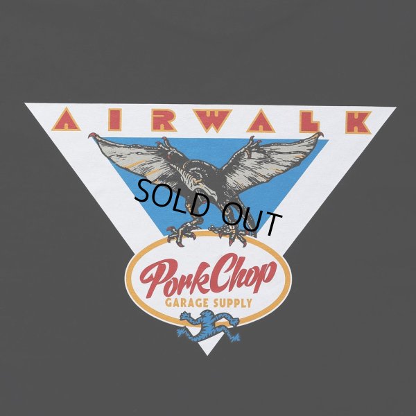画像4: PORKCHOP/AP TRIANGLE TEE（×AIRWALK CLASSICS）（BLACK）［プリントT-24春夏］