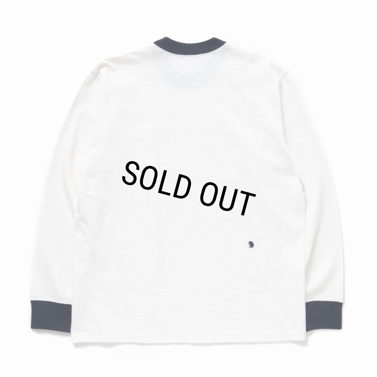 画像2: 【40%OFF】RATS/TRIM LS TEE（WHITE）［トリム長袖T-24春夏］ (2)