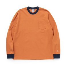 画像2: 【40%OFF】RATS/TRIM LS TEE BACK PRINT（ORANGE）［トリム長袖T-24春夏］ (2)