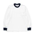 画像1: 【30%OFF】RATS/TRIM LS TEE（WHITE）［トリム長袖T-24春夏］ (1)
