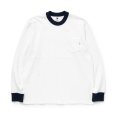 画像1: RATS/TRIM LS TEE（WHITE）［トリム長袖T-24春夏］ (1)