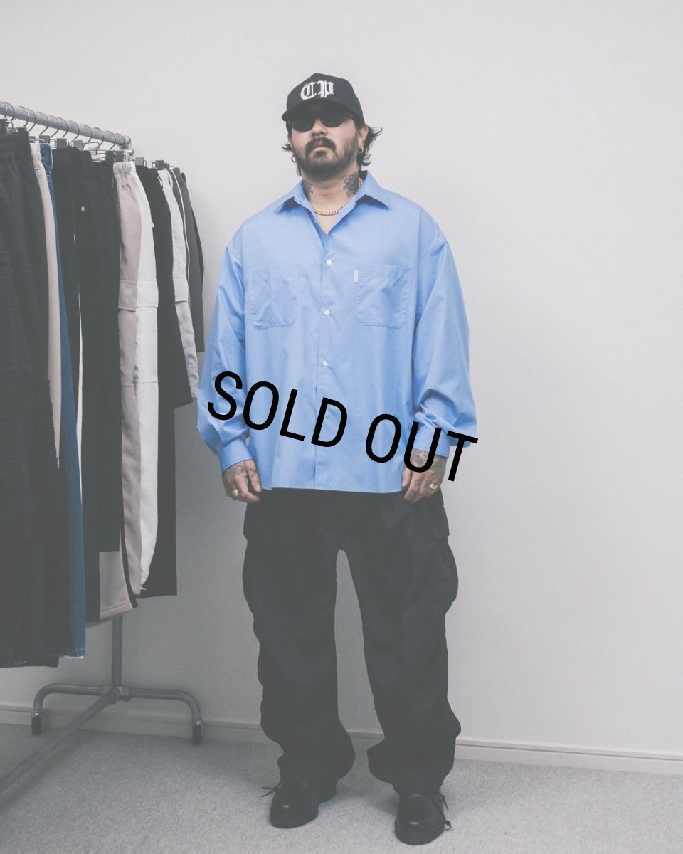 画像4: COOTIE PRODUCTIONS/120/2 Broad L/S Shirt（Saxe）［ブロードシャツ-24春夏］ (4)