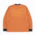 画像1: 【30%OFF】RATS/TRIM LS TEE BACK PRINT（ORANGE）［トリム長袖T-24春夏］ (1)