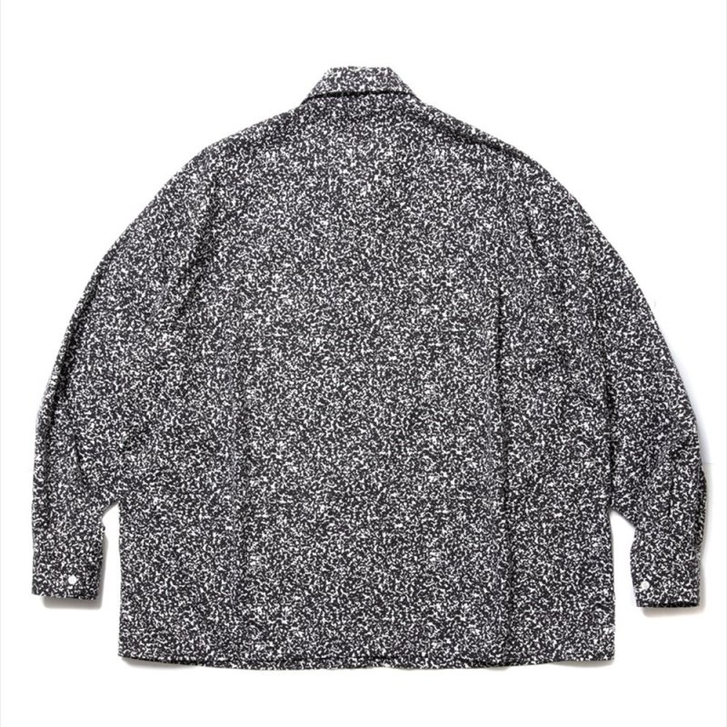 画像2: COOTIE PRODUCTIONS/Allover Printed Broad L/S Shirt（Black）［総柄ブロードシャツ-24春夏］
