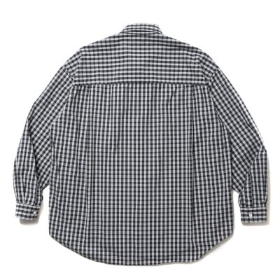 画像2: COOTIE PRODUCTIONS/Dobby Check L/S Shirt（Black）［ドビーチェックシャツ-24春夏］