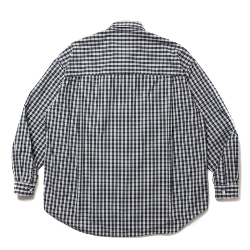 画像2: COOTIE PRODUCTIONS/Dobby Check L/S Shirt（Black）［ドビーチェックシャツ-24春夏］