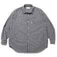 画像1: COOTIE PRODUCTIONS/Dobby Check L/S Shirt（Black）［ドビーチェックシャツ-24春夏］ (1)