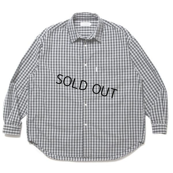 画像1: COOTIE PRODUCTIONS/Dobby Check L/S Shirt（Black）［ドビーチェックシャツ-24春夏］