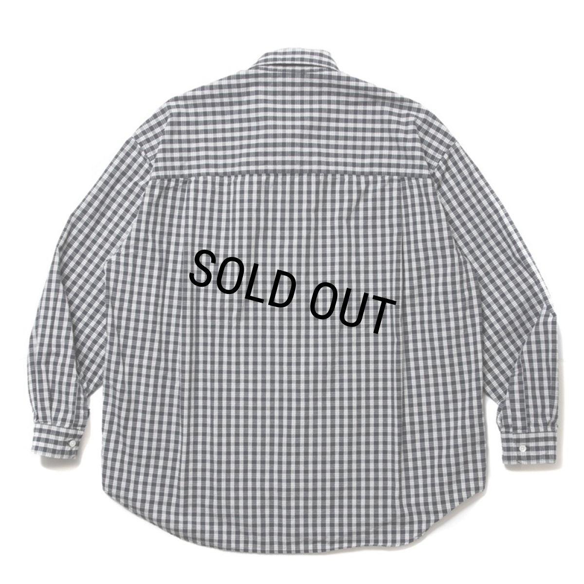 画像2: COOTIE PRODUCTIONS/Dobby Check L/S Shirt（Black）［ドビーチェックシャツ-24春夏］ (2)