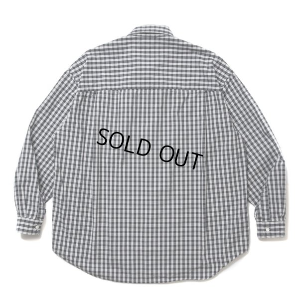 画像2: COOTIE PRODUCTIONS/Dobby Check L/S Shirt（Black）［ドビーチェックシャツ-24春夏］