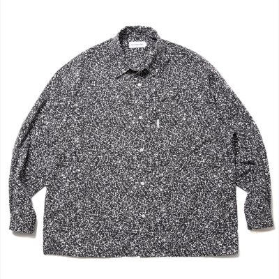 画像1: COOTIE PRODUCTIONS/Allover Printed Broad L/S Shirt（Black）［総柄ブロードシャツ-24春夏］