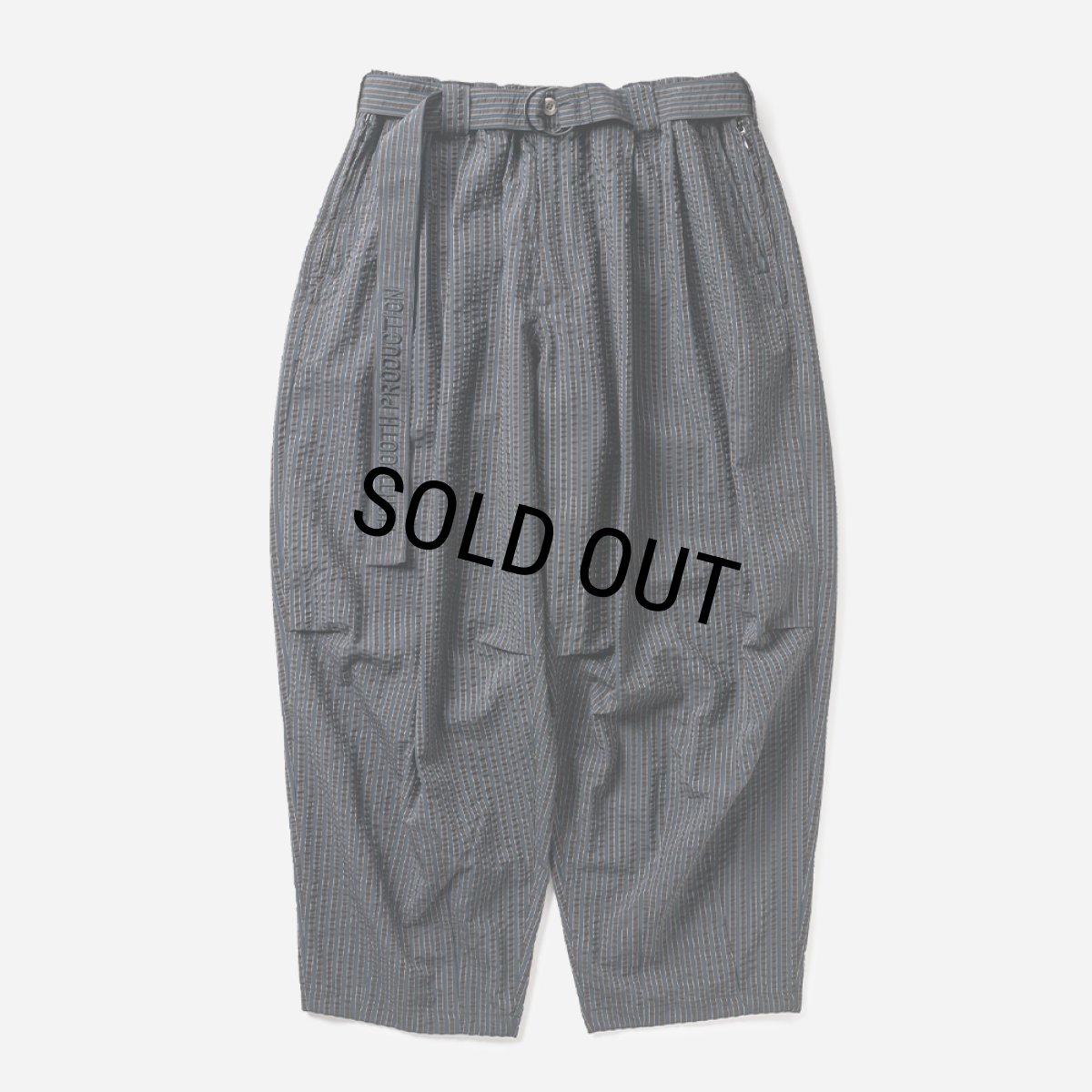 画像1: TIGHTBOOTH/SEERSUCKER BALLOON PANTS（Black）［シアサッカーバルーンパンツ-24春夏］ (1)