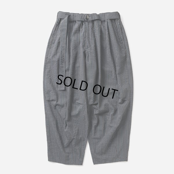 画像1: TIGHTBOOTH/SEERSUCKER BALLOON PANTS（Black）［シアサッカーバルーンパンツ-24春夏］