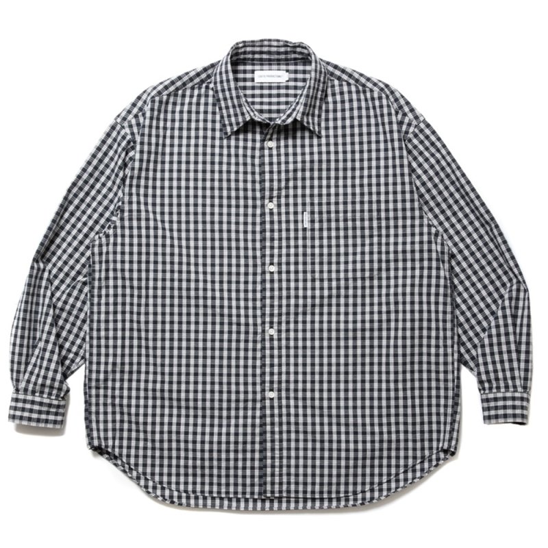 画像1: COOTIE PRODUCTIONS/Dobby Check L/S Shirt（Black）［ドビーチェックシャツ-24春夏］