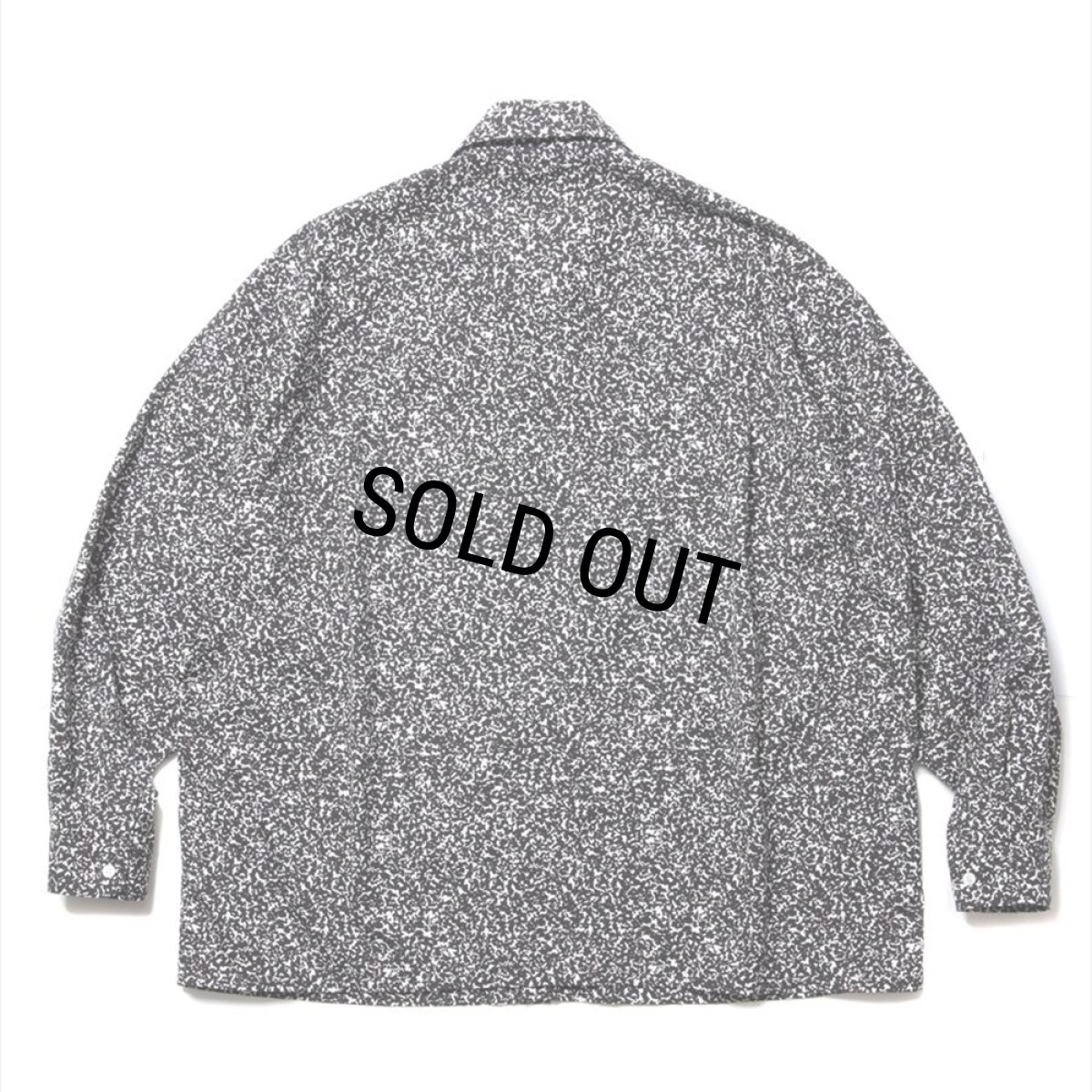 画像2: COOTIE PRODUCTIONS/Allover Printed Broad L/S Shirt（Black）［総柄ブロードシャツ-24春夏］ (2)