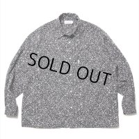 COOTIE PRODUCTIONS/Allover Printed Broad L/S Shirt（Black）［総柄ブロードシャツ-24春夏］