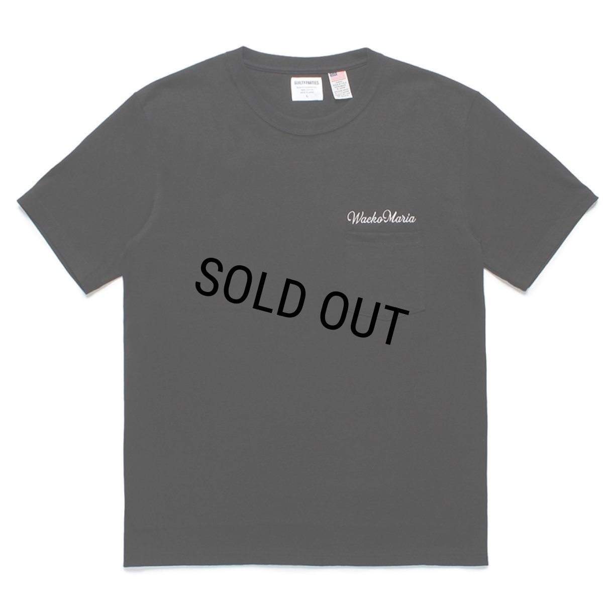 画像1: WACKO MARIA/US FABRIC POCKET T-SHIRT（BLACK）［刺繍ポケT-24春夏］ (1)