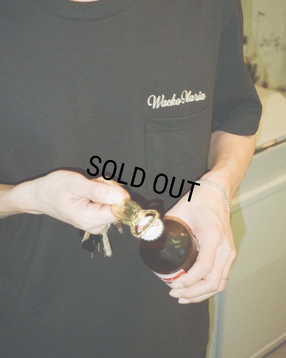 画像2: WACKO MARIA/US FABRIC POCKET T-SHIRT（BLACK）［刺繍ポケT-24春夏］ (2)