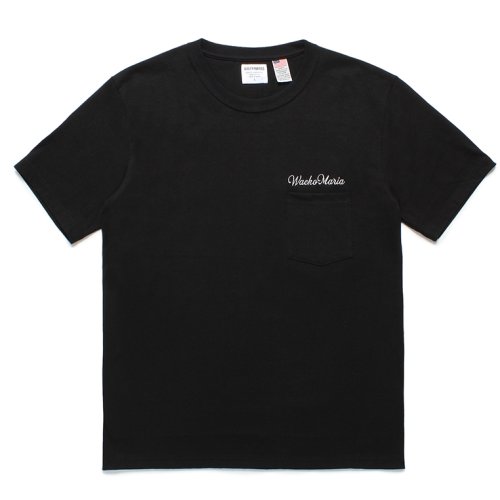 他の写真1: WACKO MARIA/US FABRIC POCKET T-SHIRT（BLACK）［刺繍ポケT-24春夏］