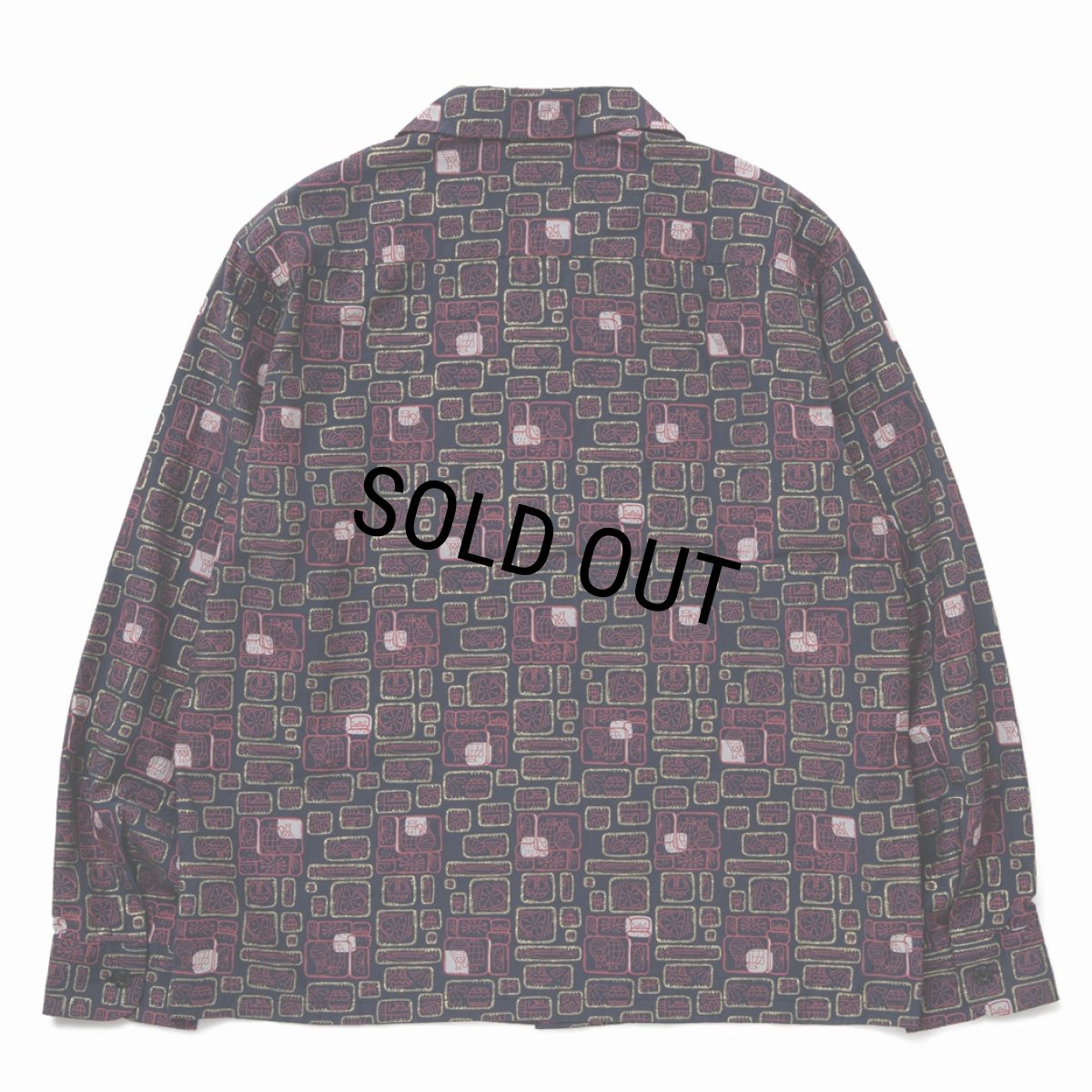 画像2: RATS/GLITTER ATOMIC SHIRT（NAVY）［グリッターアトミックシャツ-24春夏］ (2)